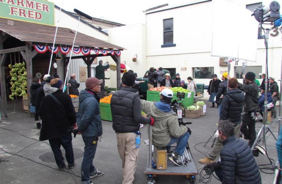 A Japanese film crew starts shooting in Oamaru's historic area yesterday, and will continue until...