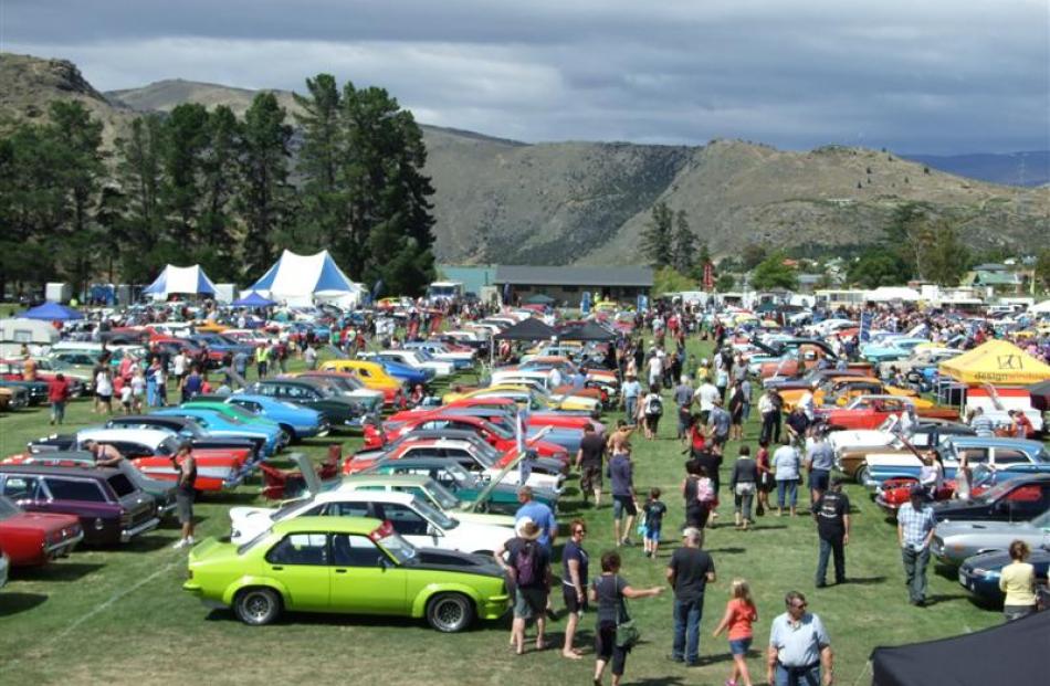 A record number of more than 740 vehicles were displayed in the Cromwell Classic Car and Hot Rod...