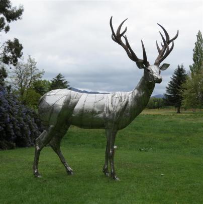 A steel stag is one work Bill Clarke is proudest of. Photo supplied