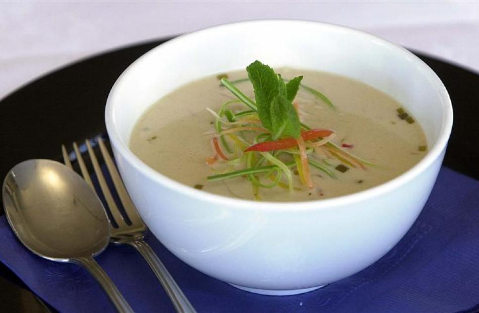 A tasty bowl of laksa is just the thing for spring. Photo by Peter McIntosh.