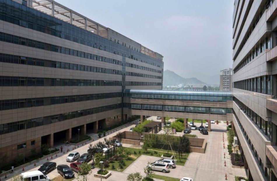A view of the First Affiliated Hospital of Wenzhou Medical University in Wenzhou, Zhejiang, China...