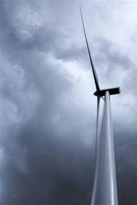 A wind turbine. Photo supplied.