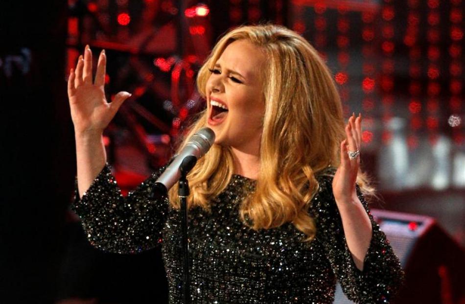 Adele performs at the Academy Awards. Photo: Reuters
