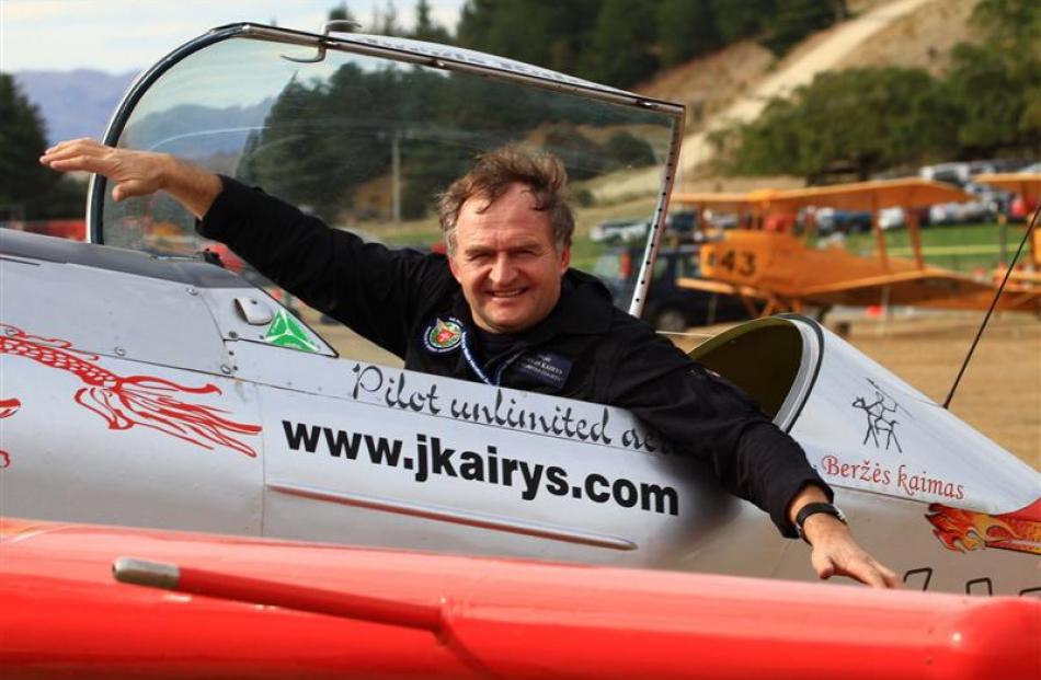 Aerobatic champion Jurgis Kairys. Photos by ODT.