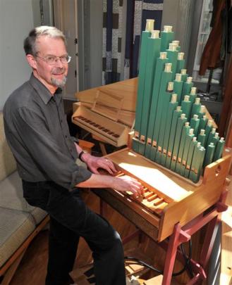 Alan Edwards plays the early-music organ he built himself.