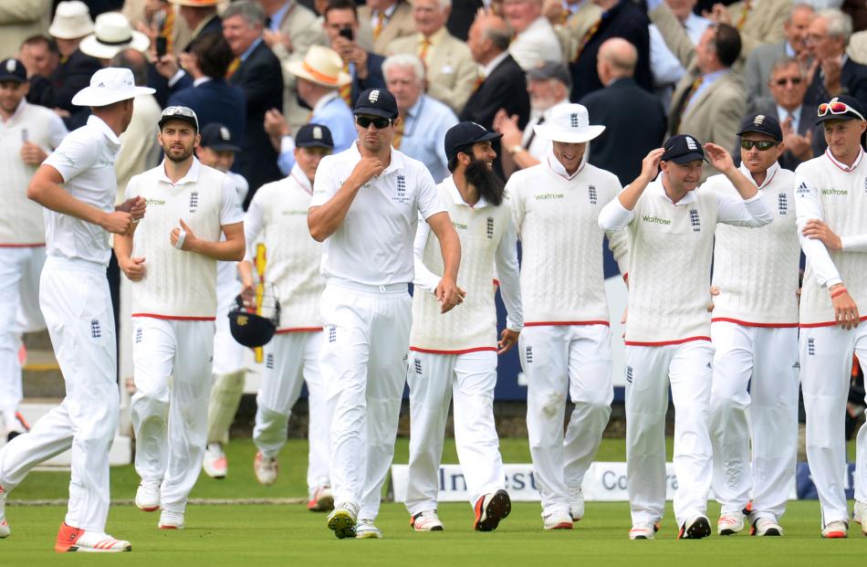 Alastair Cook leads England onto Lord's in a test which Kevin Pietersen described as a nightmare...