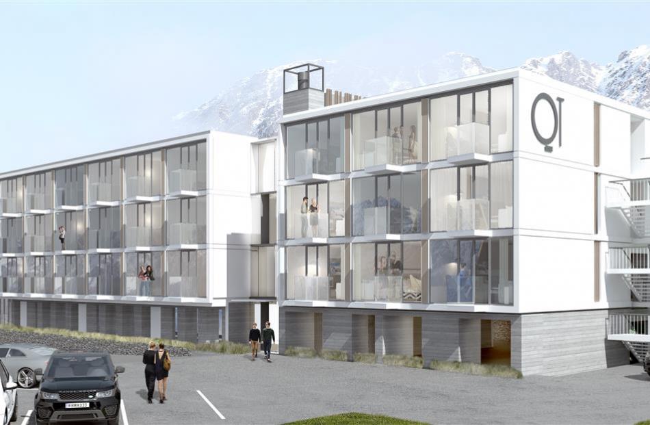 An artist’s impression of the planned 69-room luxury QT Queenstown hotel, to replace two outdated...