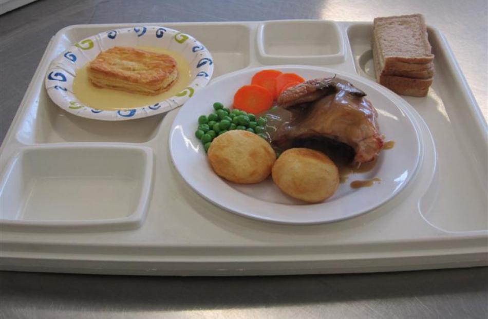 An example of what prisoners will be eating  on Christmas Day. Photo by Department of Corrections.