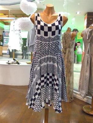 Andrea Moore Zig Zag dress at Hype.