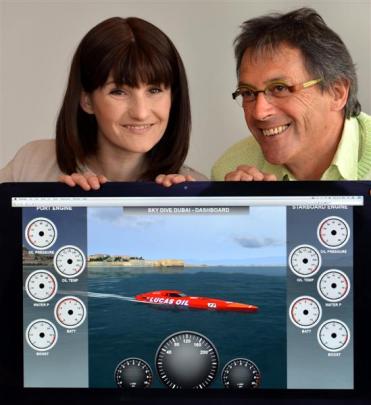 Animated Research Ltd managing director Ian Taylor with one of his designers, Rosanne Donaldson...