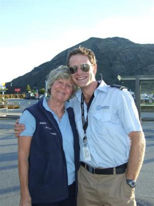 Antony Sproull receives a hug from mum Kerrie after his  10-day Cessna flight  from Athens to...