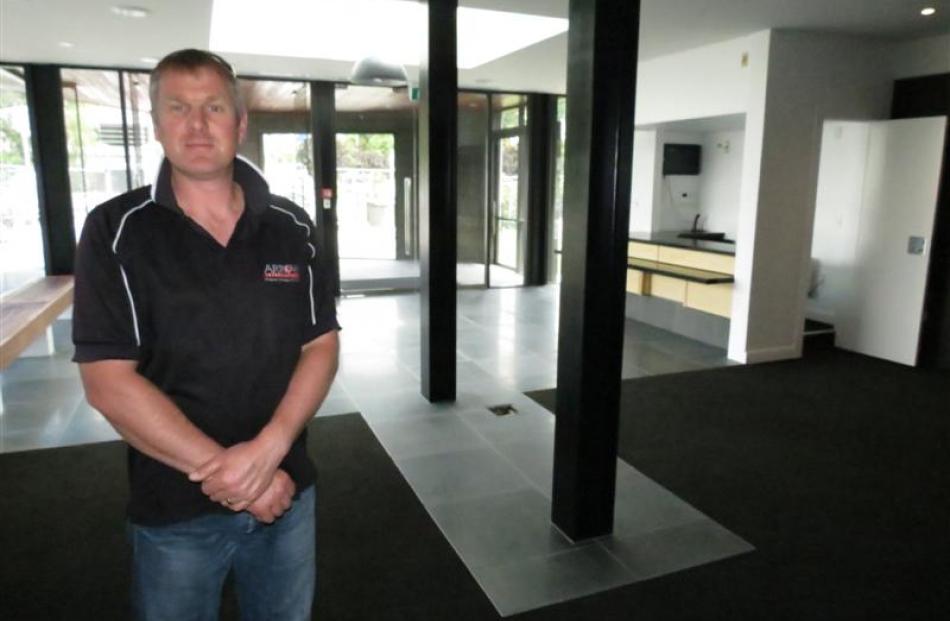 Arrow International construction manager Bruce Halligan, of Queenstown, stands in the refurbished...