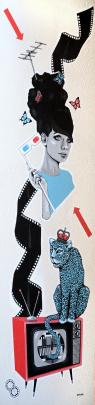 Artist: Andy McCready (New Zealand). Where: Union Steam Ship building, right wall, 38 Walter St....