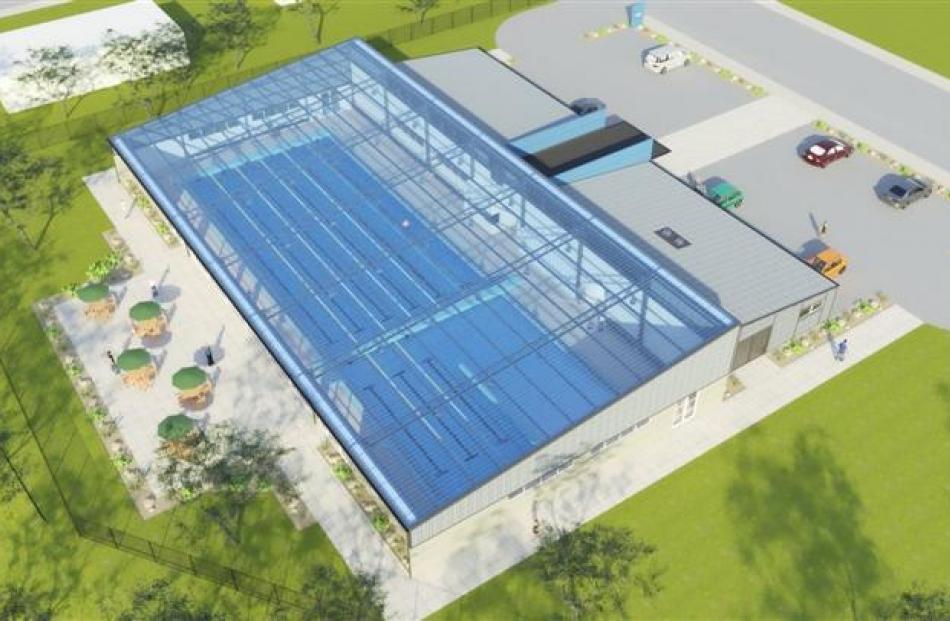 Artists' impressions of what the Tuapeka Aquatic Centre could look like.