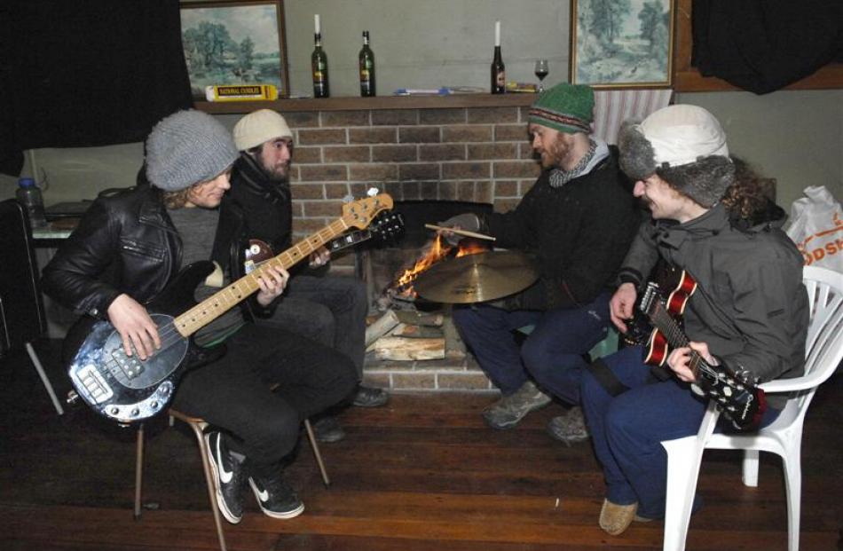 Ash and the Matadors, (from left) Spencer Morgan, Jared Smith, Glen Kellett and Ash Officer, warm...