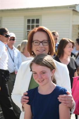 Australian-born Arrowtown resident Kate Carawford meets Australian Prime Minister Julia Gillard ...