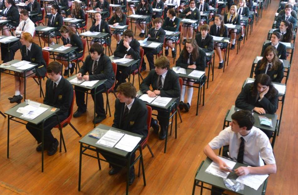 Bayfield High School pupils (above) and (from left) Avi Roberts, Tim Murray, Henessey Griffiths,...