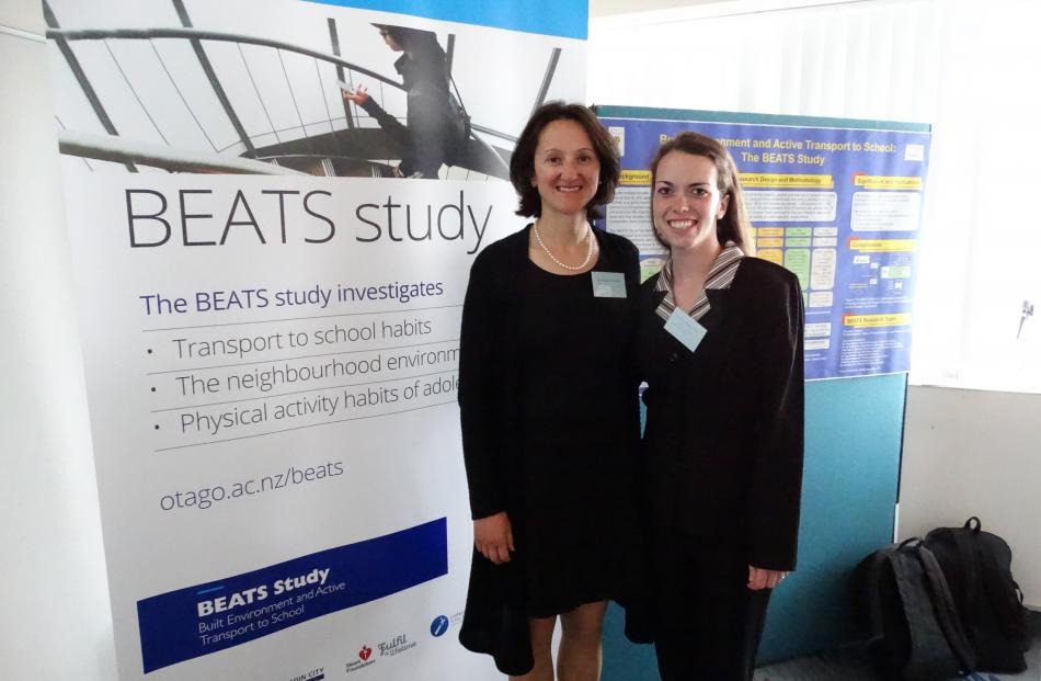 Beats Study research team leader Dr Sandy Mandic (left) and study co-ordinator Ashley Mountfort...