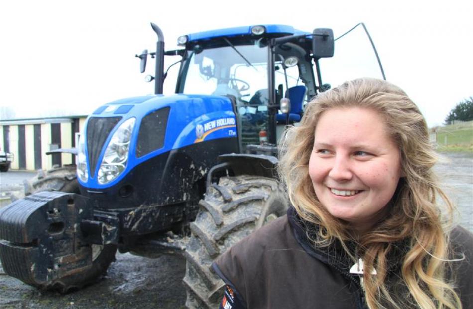 Becoming a farm manager is the goal of Aimee Rutherford (17), who grew up in the suburbs of...