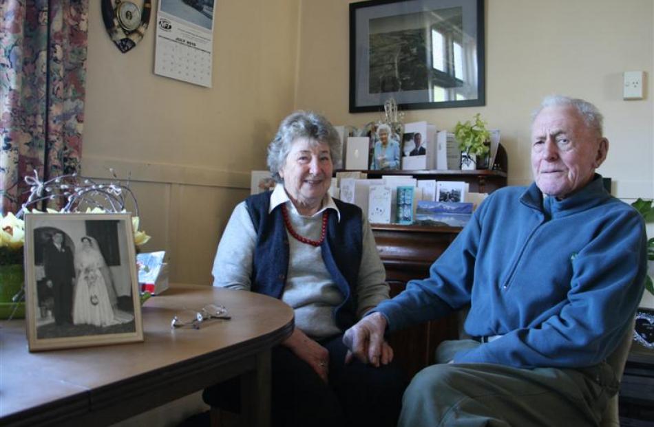 Betty (''late 70s'') and Bill (87) Adams celebrated their 60th wedding anniversary yesterday....