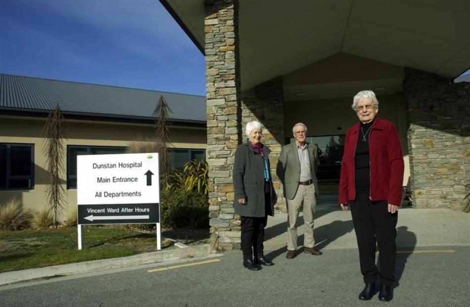 Bev Clark (left), Rory Gollop and Shirley Alabaster, veterans of the battle for quality services...