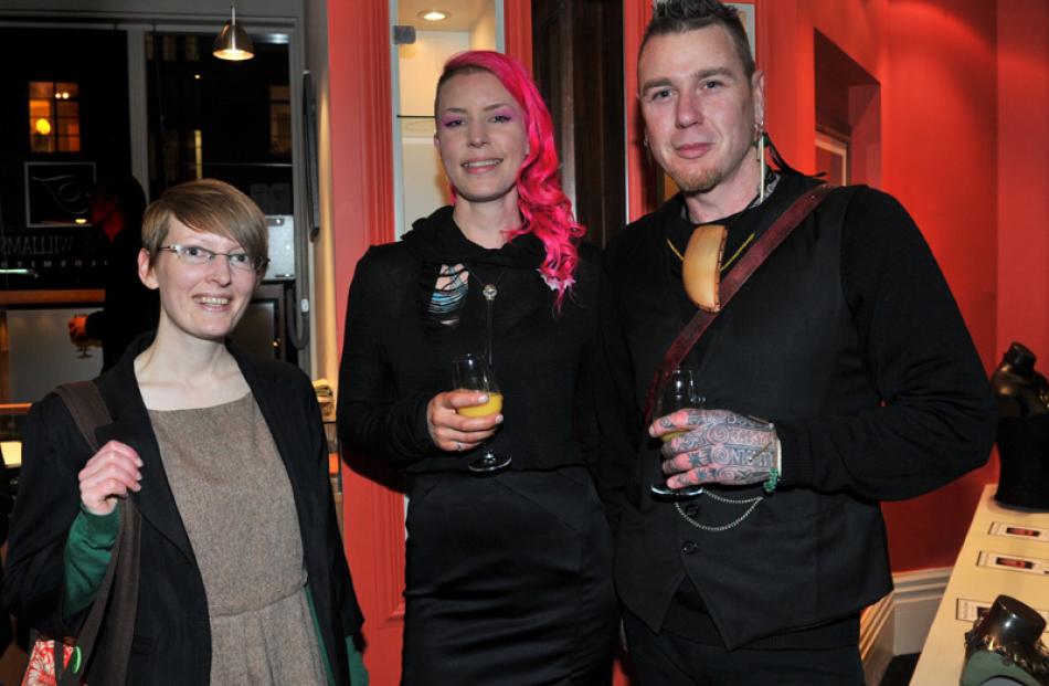 Bianca Prujean, of Dunedin, and Steph Lusted and Gareth McGhie, both of Wellington.