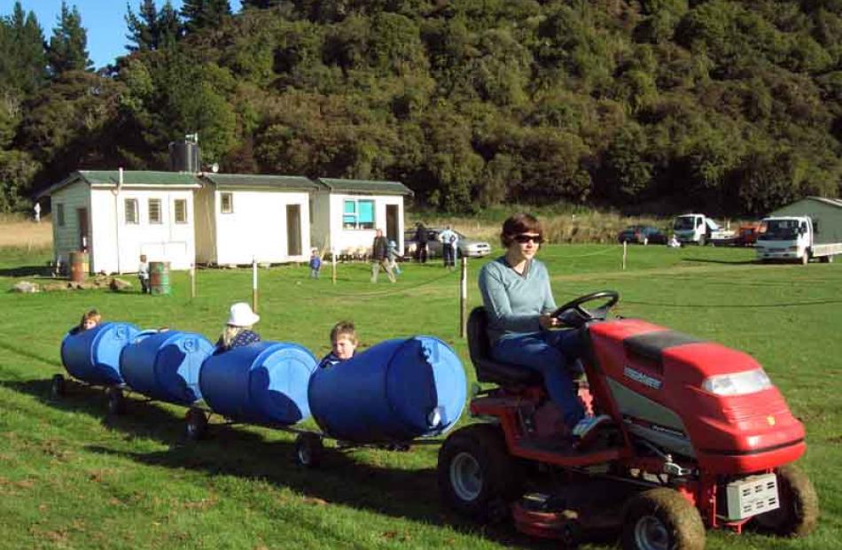 The obligatory kiddy train.