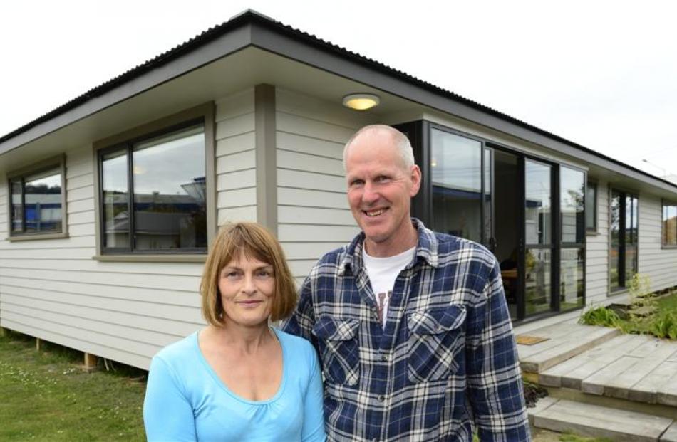Brighton couple Jane and Peter Smith bought the four-bedroom Otago Polytechnic Charity House in a...