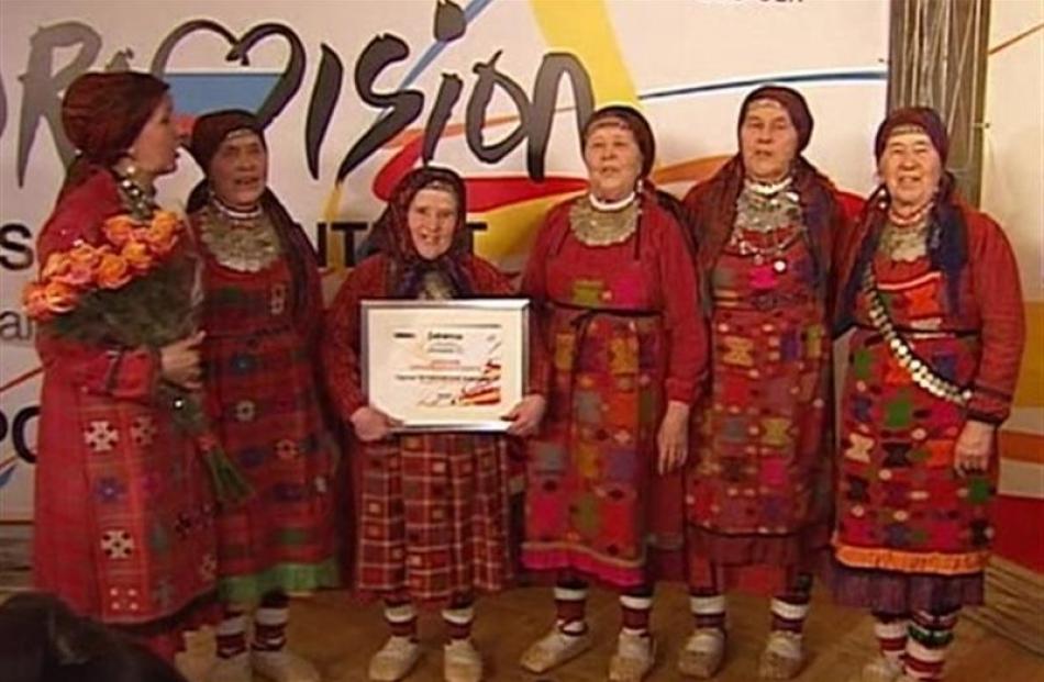 Buranovskiye Babushki,  Russia's entry in this year's Eurovision Song Contest, build up steam....