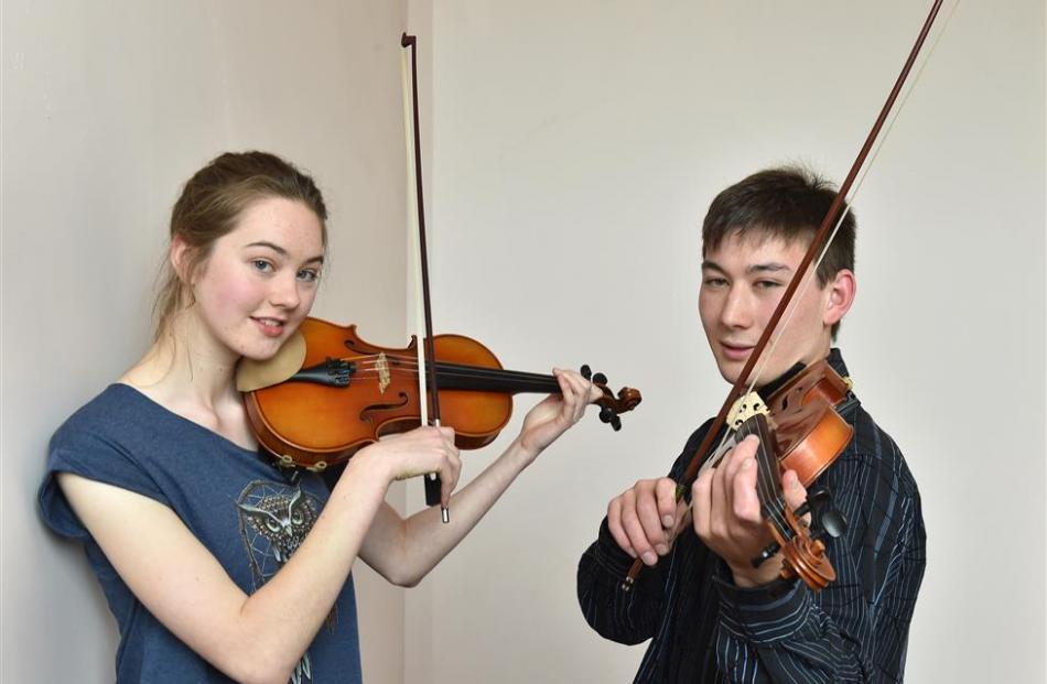 Caitlyn Tisdall and Leon Hook prepare to head to Waikato University where they will rehearse and...