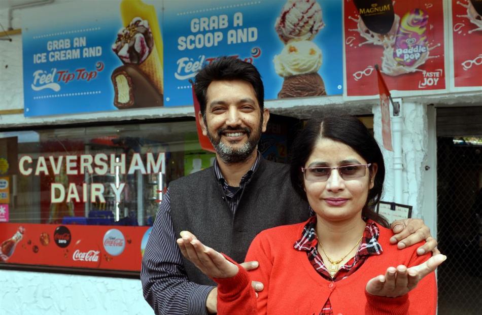 Caversham Dairy owners Harry Singh and wife Kay Kaur say they have had enough of people breaking...