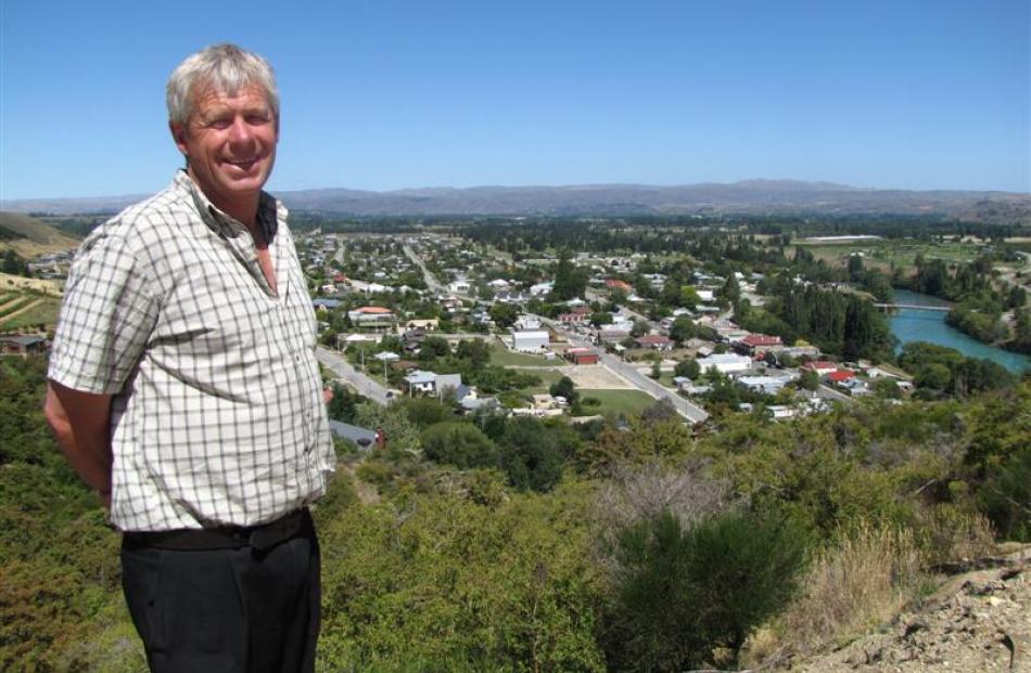 Central Otago Mayor Tony Lepper looks over Clyde, which he called a ''beacon for development''....