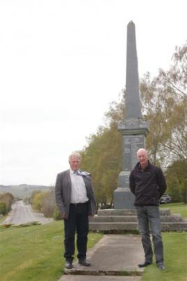 Clutha district councillor Jeff McKenzie and John Herbert of the West Otago Community Board,...