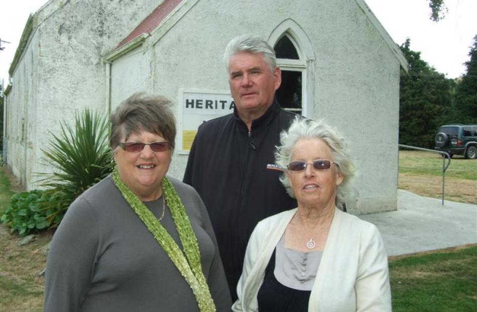 Clutha Valley Tuapeka Heritage Trust members (from left) Margaret Sowry, Graham McGowan and...