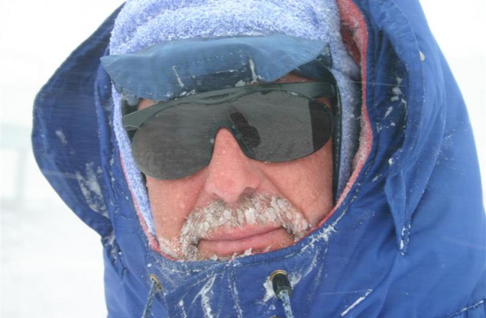 Grahame Sydney in the Antarctic. Photo by Grahame Sydney.