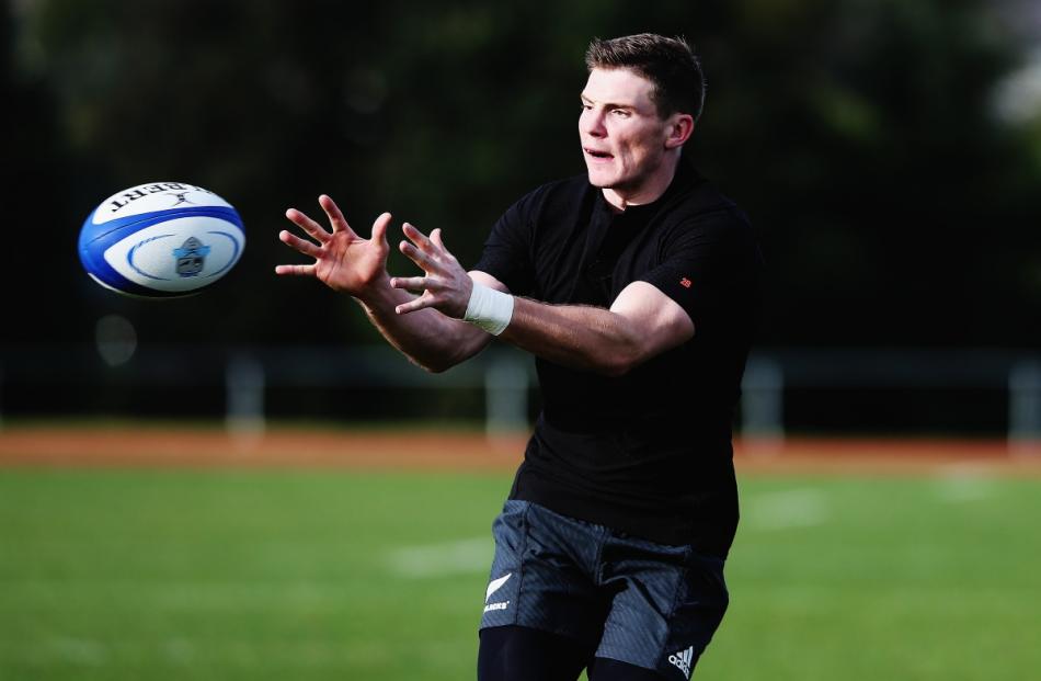 Colin Slade at a recent All Blacks training session. Photo by Getty Images.