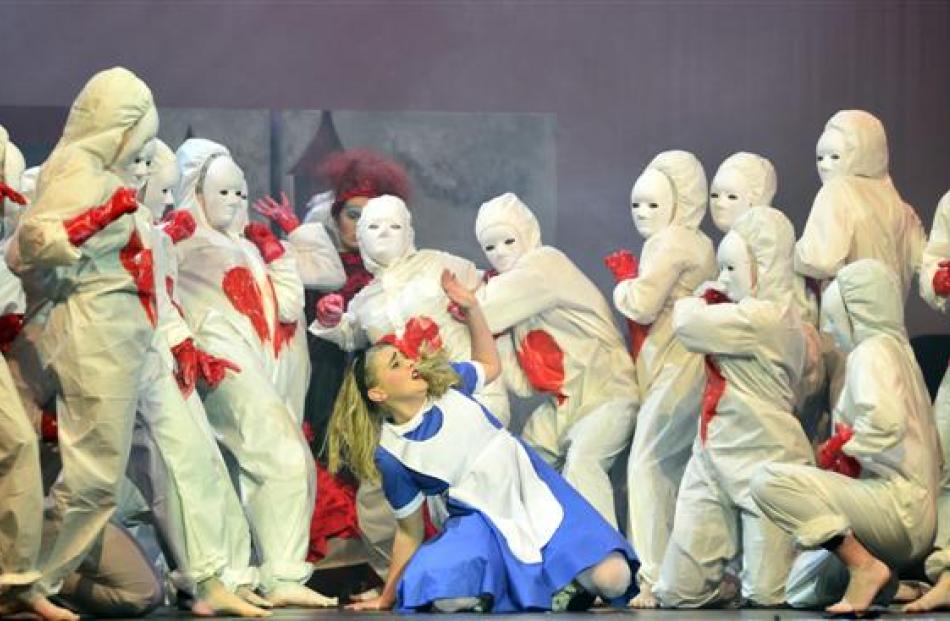 Columba College pupils present their version of Alice in Wonderland, with Alice Finding Alice....
