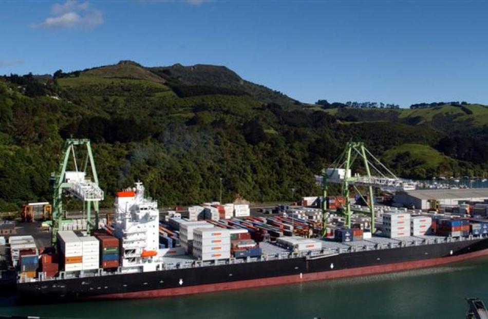 Columbus New Zealand on a visit to Port Chalmers in 2002. Photo by Gerard O`Brien.