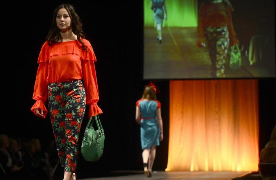 Coop top with Moss &amp; Spy pants at Arthur Barnett. Photo by Peter McIntosh.