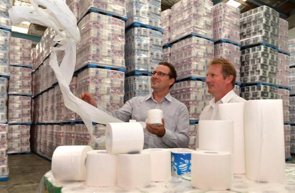 Cottonsoft Country New Zealand manager Kim Calvert (left) and operations manager Chris Batchelor...