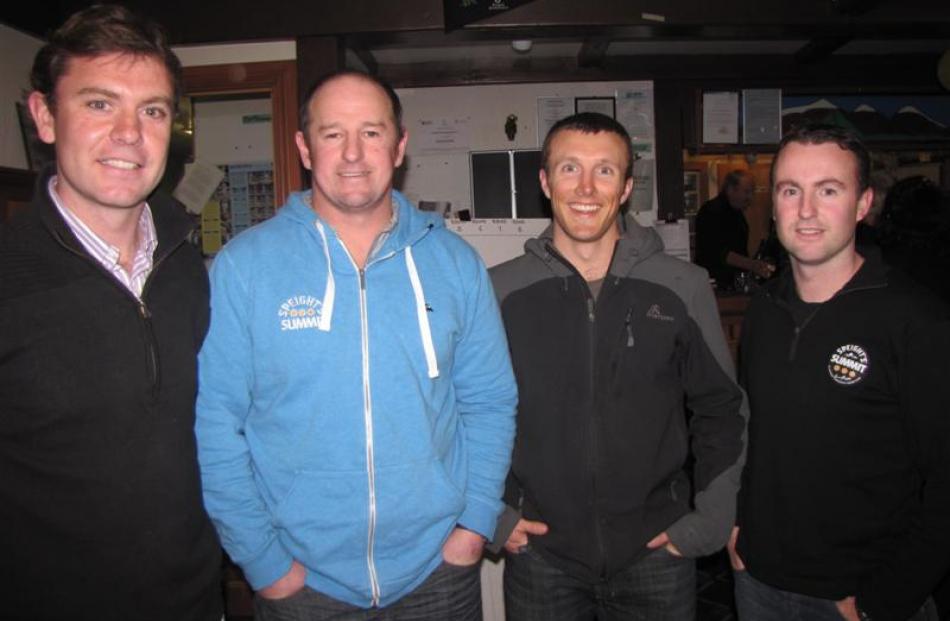 Damian Petre, Hayden Finch, Dave Fahey, all of Queenstown, and Nigel Smith, of Dunedin.