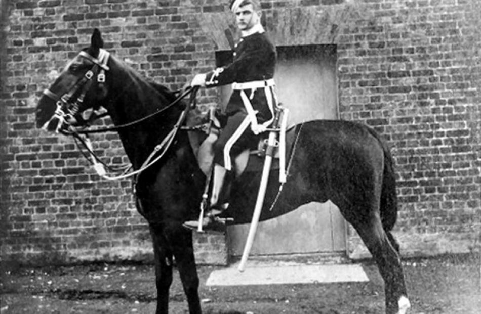 Daniel William Donovan in uniform on horseback sometime in 1914. Photo supplied.