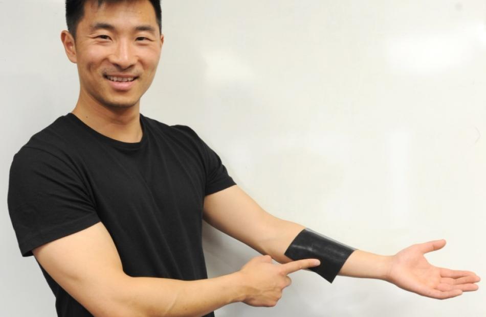 Daniel Xu, one of the creators of the programmable rubber keyboard. Photo: Andreas Tairych
