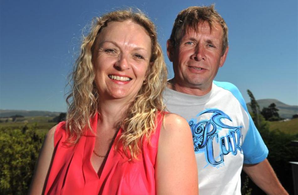 Debbie Smythe and Craig Mitchell are happily engaged after a high-flying proposal at Karitane...