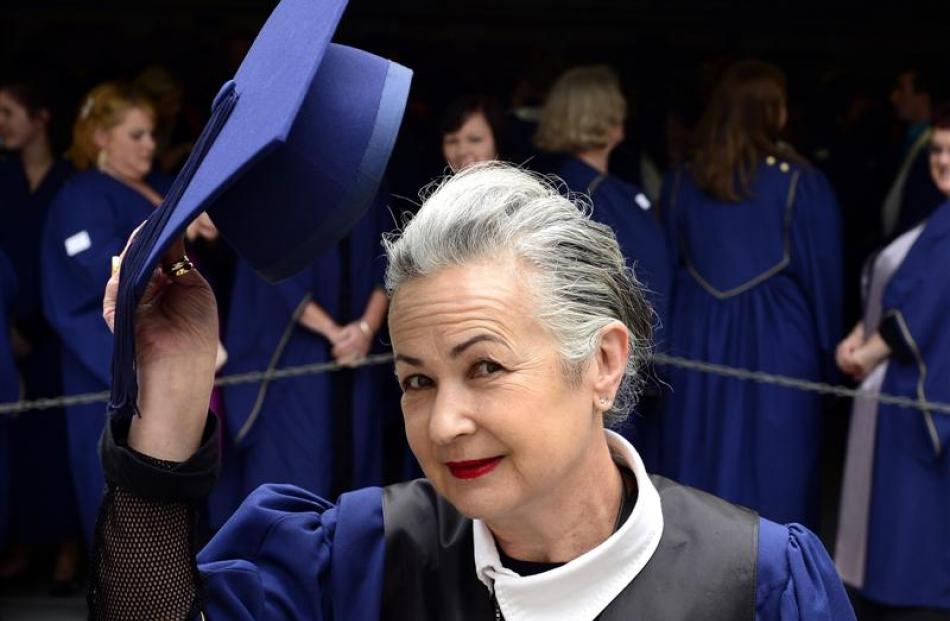 Director of Dunedin fashion label NOM*d Margarita Robertson says being awarded an honorary degree...