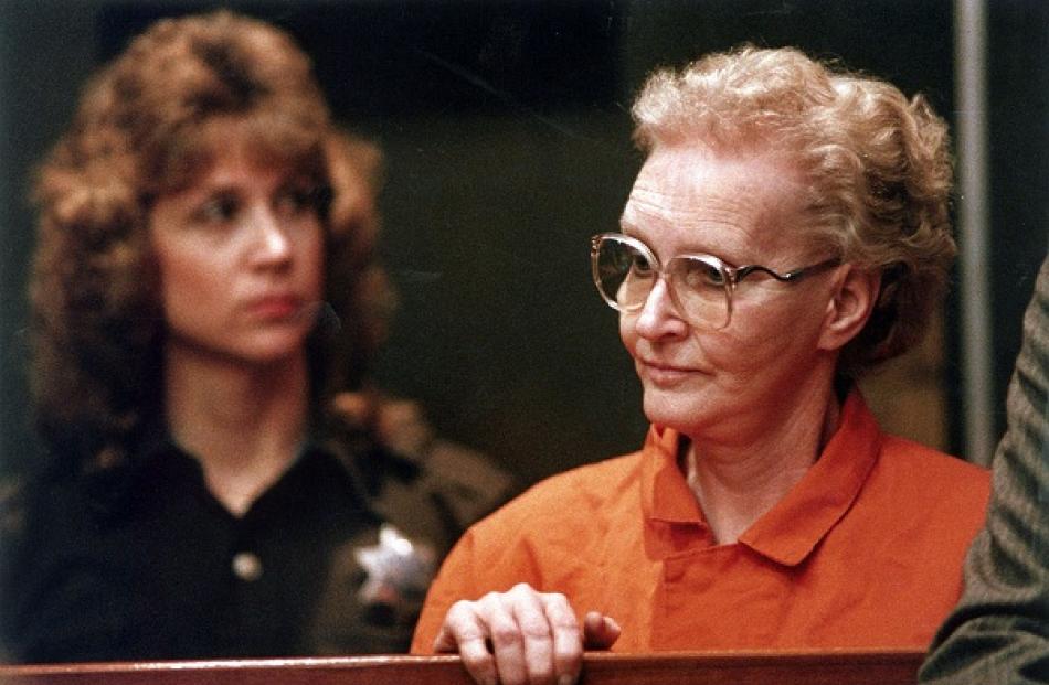 Dorothea Montalvo Puente appears for arraignment in Sacramento, California Municipal Court in...