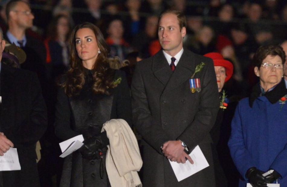 Duke and Duchess of Cambridge made an unexpected appearance at Australia's national dawn service....