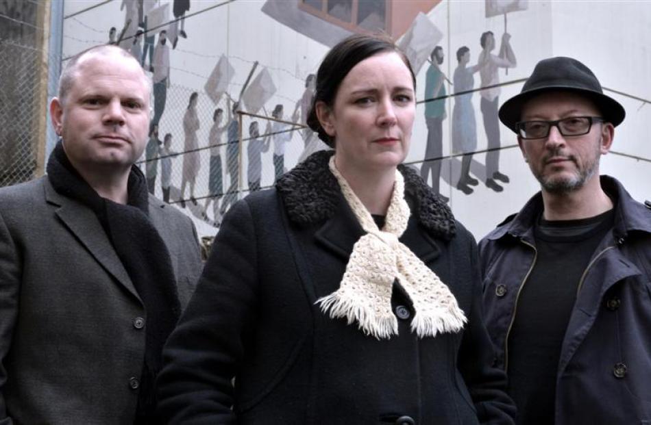 Dunedin band The Broken Heartbreakers (from left) John Guy Howell, Rachel Bailey and Jeff Harford...