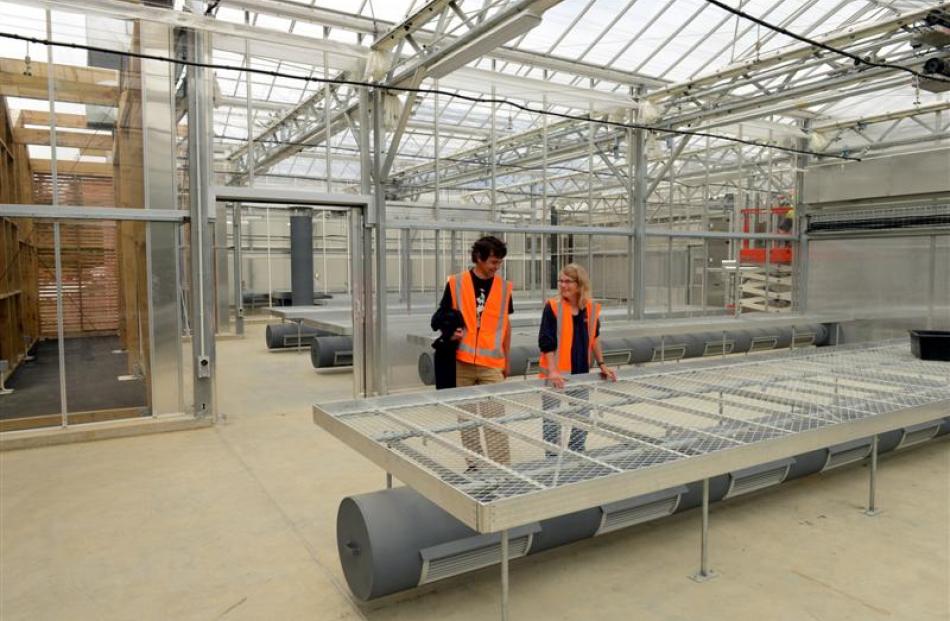 Dunedin Botanic Garden botanical services manager Tom Meyers and propagator Alice Lloyd-Fitt (at...