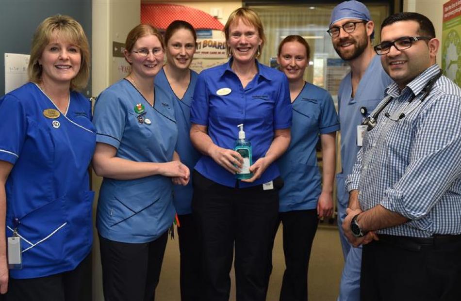 Dunedin Hospital staff (from left) Eileen Young, Loralei Hart, Andi Ward, Jo Stodart, Gemma...